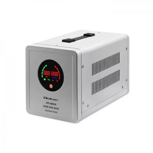   Qoltec szünetmentes táp 800VA/560W 12/230V átalakító AVR-rel Sinus