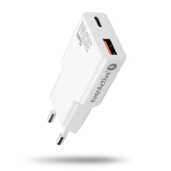 everActive SC-380Q 1xUSB 1xUSB-C QC3.0 adapter 30W SUPER SLIM