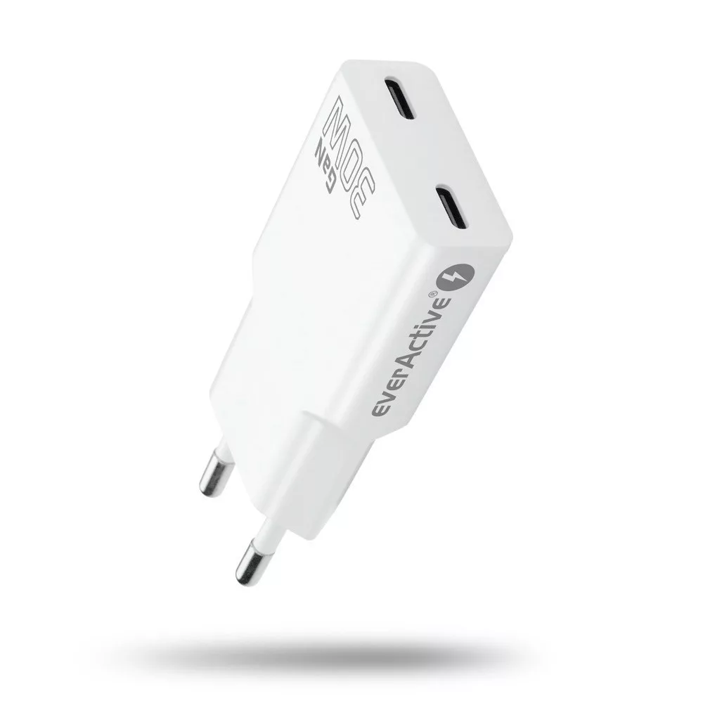everActive SC-385Q 2xUSB-C PD adapter 30W SUPER SLIM