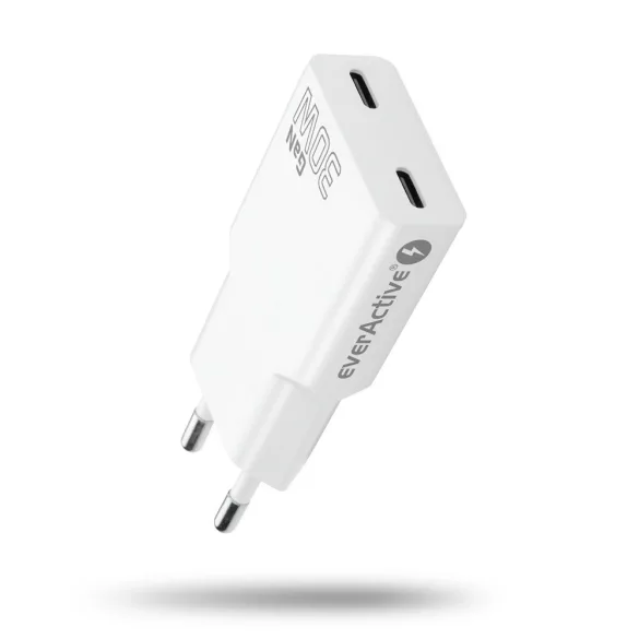 everActive SC-385Q 2xUSB-C PD adapter 30W SUPER SLIM
