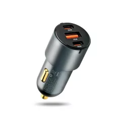 EverActive autós gyorstöltő 1xUSB 2xUSB-C QC3.0 PD 60W