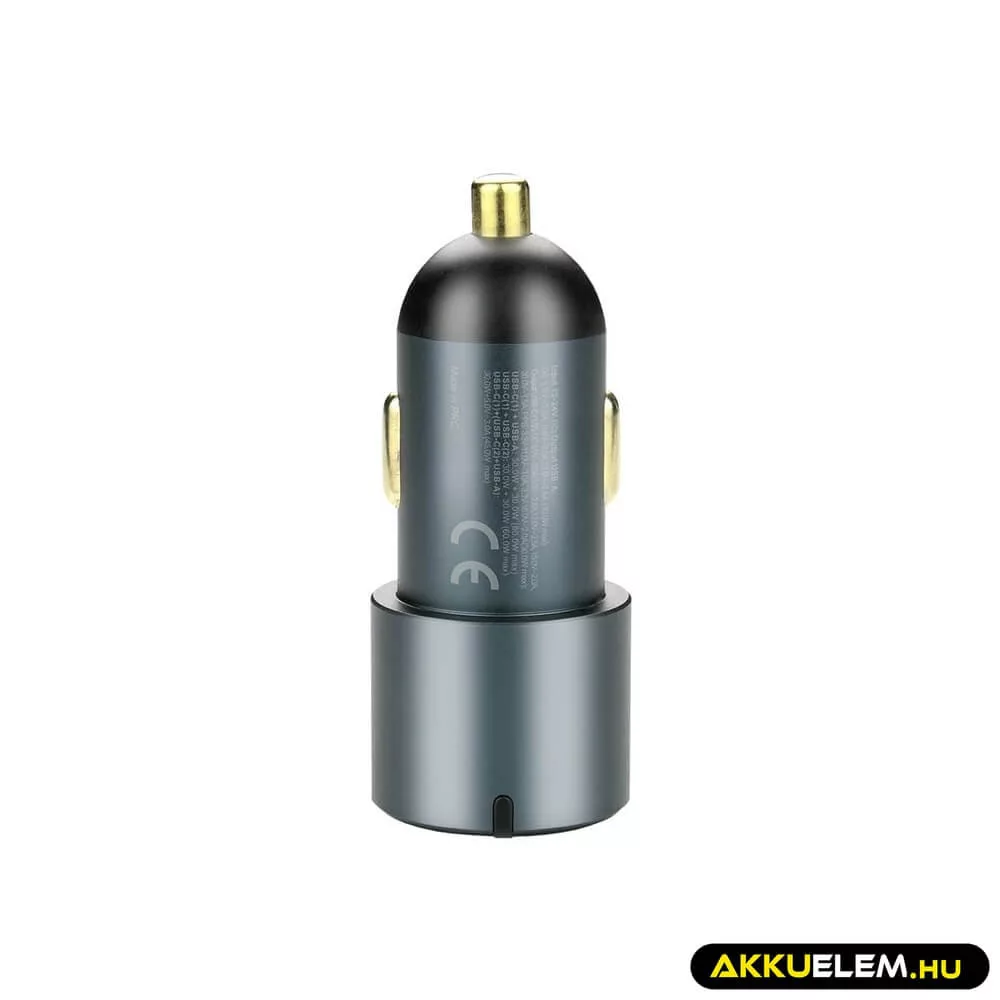 EverActive autós gyorstöltő 1xUSB 2xUSB-C QC3.0 PD 60W