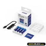 Xtar AA 3000mAh 1,5V Li-Ion akku beépített USB-C töltővel (nem bontható)