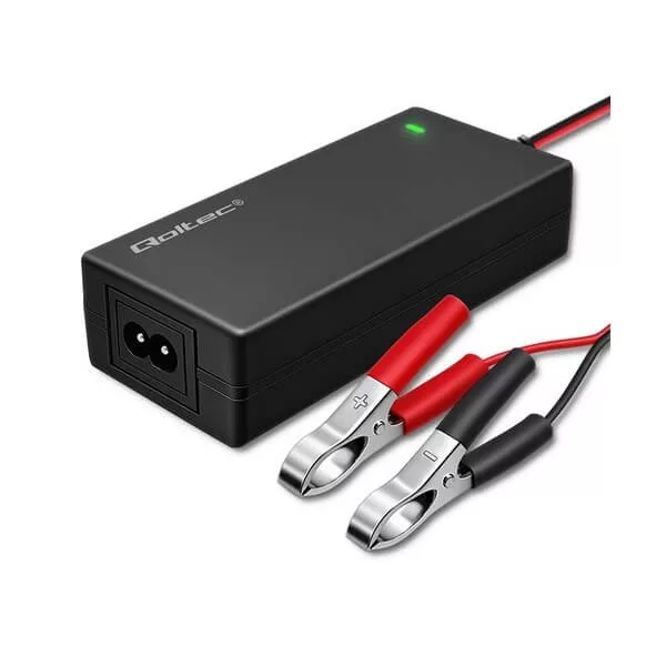 Qoltec automat akkumulátor töltő AGM GEL SLA 12V 4A 1,8m