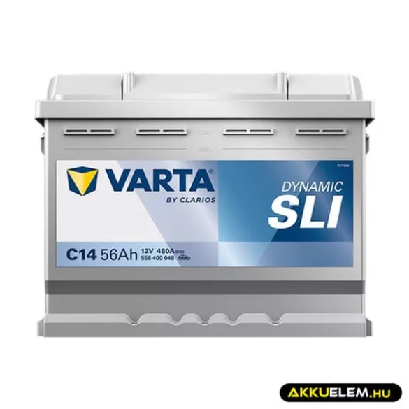 56Ah VARTA Dynamic C14 akkumulátor JOBB+ (556 400 048)