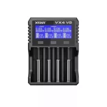 Xtar VX4 V2 Ni-MH, LiFePO4, 1,5V és 3,6V/3,7V Li-Ion töltő hálózati adapterrel