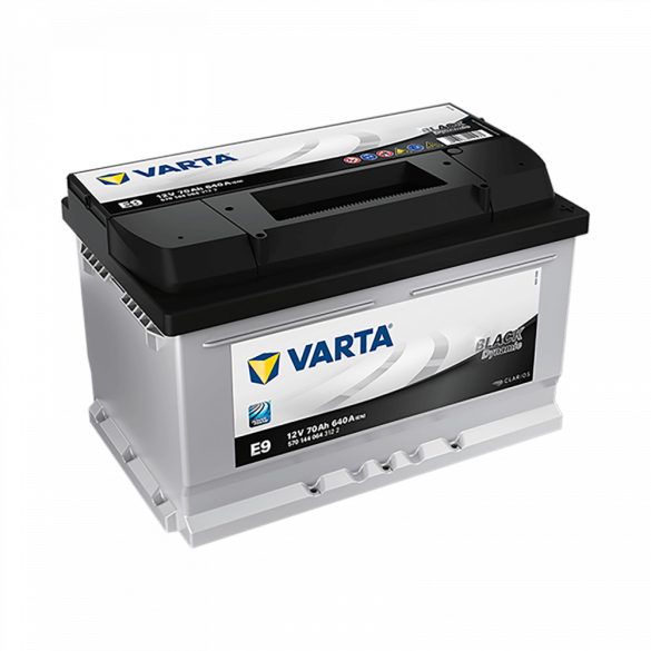 VARTA Dynamic 12V 70Ah 640A E9 Black autó akkumulátor 570144 JOBB+