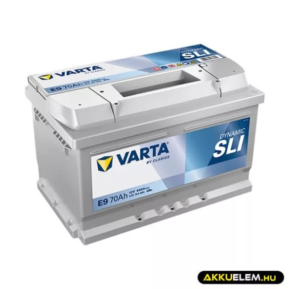 VARTA Dynamic 12V 70Ah 640A E9 autó akkumulátor 570144 JOBB+