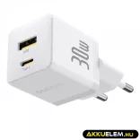 Baseus hálózati adapter 30W EU 1*USB 1* USB-C Mini Yet Powerful