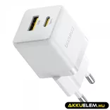 Baseus hálózati adapter 30W EU 1*USB 1* USB-C Mini Yet Powerful