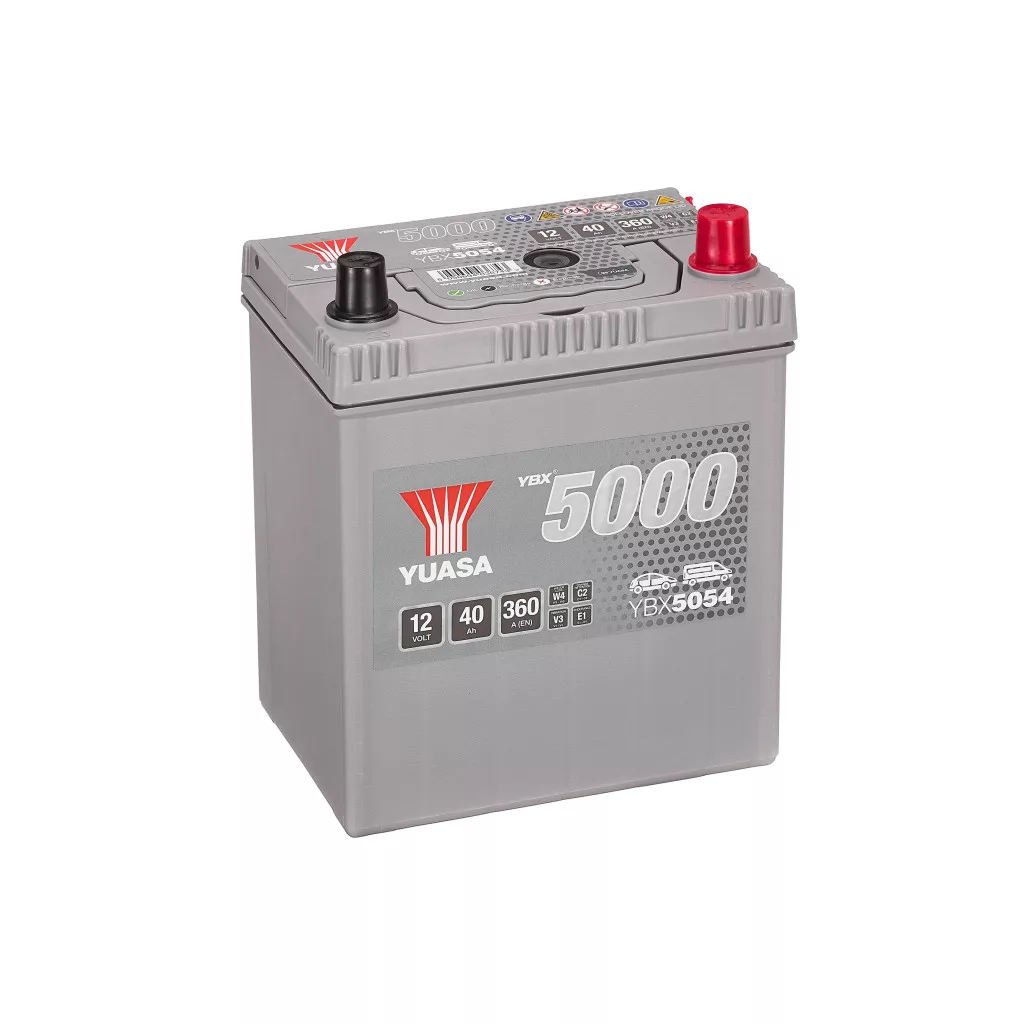 Yuasa 12V 40Ah 360A YBX5054 Autó akkumulátor JOBB+