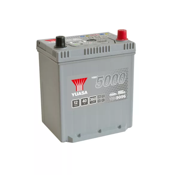 Yuasa 12V 40Ah 360A YBX5056 Autó akkumulátor JOBB+ talpléces