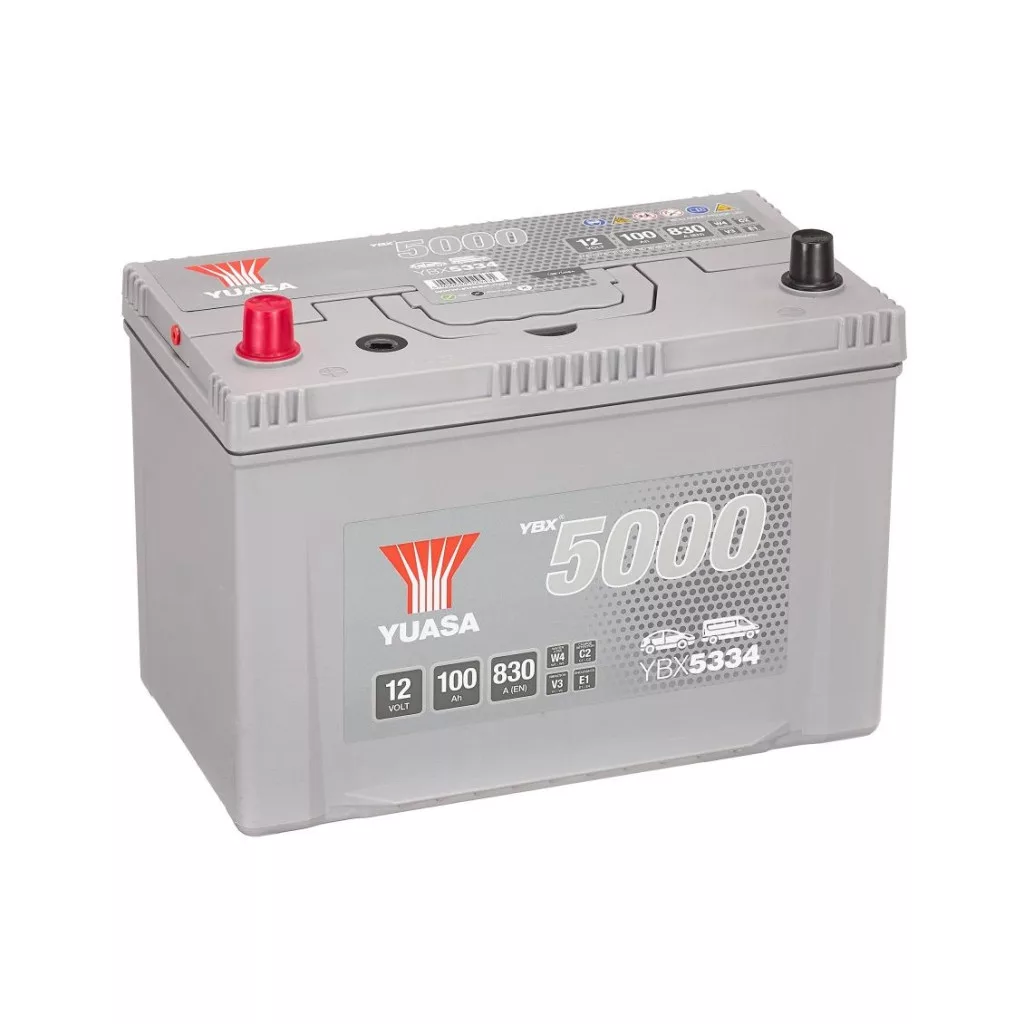 Yuasa 12V 100Ah 830A YBX5334 Autó akkumulátor BAL+