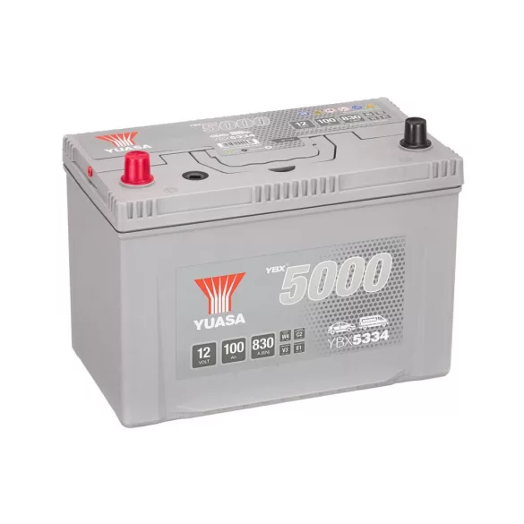 Yuasa 12V 100Ah 830A YBX5334 Autó akkumulátor BAL+