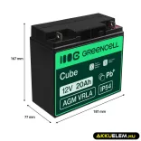 GreenCell AGM VRLA 12V 20Ah akkumulátor fűnyírókhoz robogókhoz hajókhoz - GreenCell