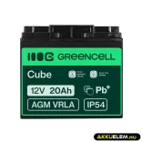 GreenCell AGM VRLA 12V 20Ah akkumulátor fűnyírókhoz robogókhoz hajókhoz - GreenCell