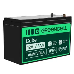   GreenCell AGM VRLA 12V 7.2Ah zselés akkumulátor - GreenCell