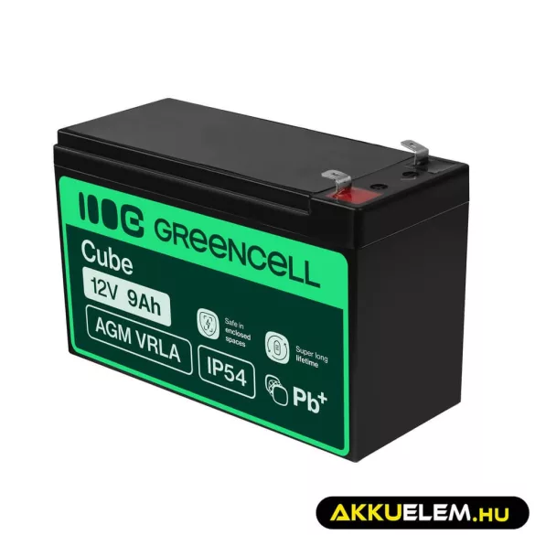 GreenCell AGM VRLA 12V 9Ah akkumulátor szünetmentes egységekhez - GreenCell