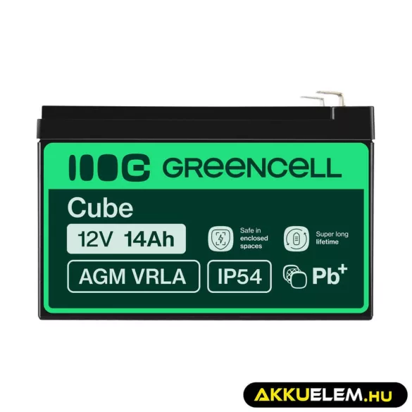 GreenCell AGM VRLA 12V 14Ah zselés akkumulátor - GreenCell