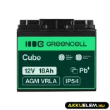 GreenCell AGM VRLA 12V 18Ah akkumulátor fűnyírókhoz robogókhoz hajókhoz - GreenCell