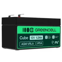   GreenCell AGM VRLA 12V 1.2Ah zselés akkumulátor - GreenCell