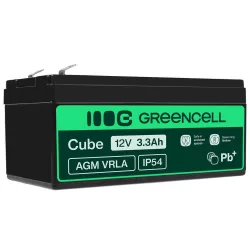   GreenCell AGM VRLA 12V 3.3Ah zselés akkumulátor - GreenCell