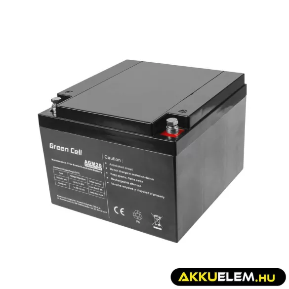 GreenCell AGM akkumulátor 12V 26Ah - GreenCell