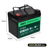 GreenCell AGM VRLA 12V 33Ah akkumulátor fűnyírókhoz robogókhoz hajókhoz - GreenCell