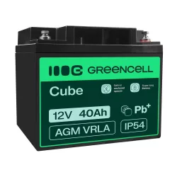   GreenCell AGM VRLA 12V 40Ah akkumulátor fűnyírókhoz robogókhoz hajókhoz - GreenCell