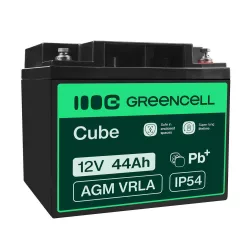   GreenCell AGM VRLA 12V 44Ah akkumulátor fűnyírókhoz robogókhoz hajókhoz - GreenCell
