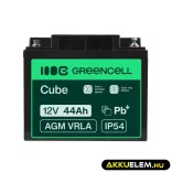 GreenCell AGM VRLA 12V 44Ah akkumulátor fűnyírókhoz robogókhoz hajókhoz - GreenCell