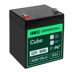 GreenCell AGM VRLA 12V 5Ah zselés akkumulátor - GreenCell