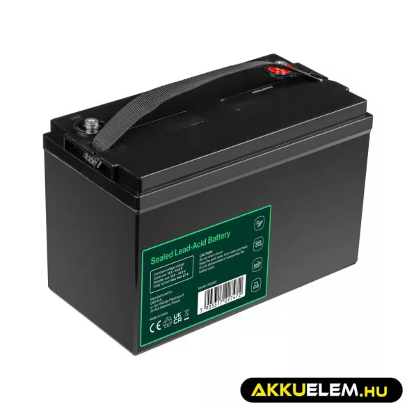 GreenCell AGM VRLA 12V 100Ah akkumulátor napelemes rendszerekhez hajókhoz - GreenCell