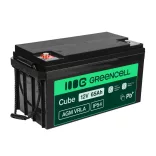 GreenCell AGM VRLA 12V 65Ah akkumulátor napelemes rendszerekhez hajókhoz - GreenCell