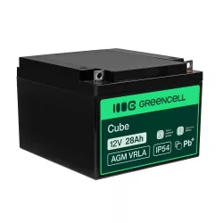   GreenCell AGM VRLA 12V 26Ah akkumulátor fűnyírókhoz robogókhoz hajókhoz - GreenCell