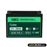 GreenCell AGM VRLA 12V 26Ah akkumulátor fűnyírókhoz robogókhoz hajókhoz - GreenCell