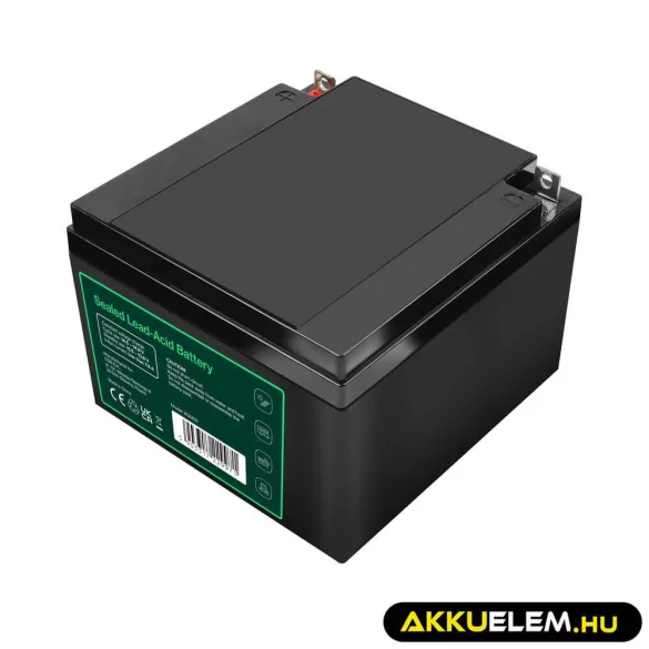 GreenCell AGM VRLA 12V 26Ah akkumulátor fűnyírókhoz robogókhoz hajókhoz - GreenCell