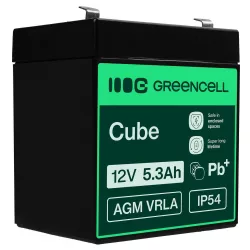   GreenCell AGM VRLA 12V 5.3Ah zselés akkumulátor - GreenCell