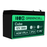 GreenCell AGM VRLA 12V 8Ah zselés akkumulátor - GreenCell
