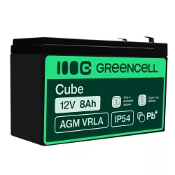GreenCell AGM VRLA 12V 8Ah zselés akkumulátor - GreenCell