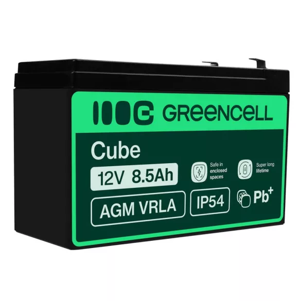 GreenCell AGM VRLA 12V 8.5Ah zselés akkumulátor - GreenCell