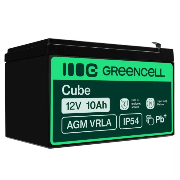 GreenCell AGM VRLA 12V 10Ah akkumulátor szünetmentes egységekhez - GreenCell
