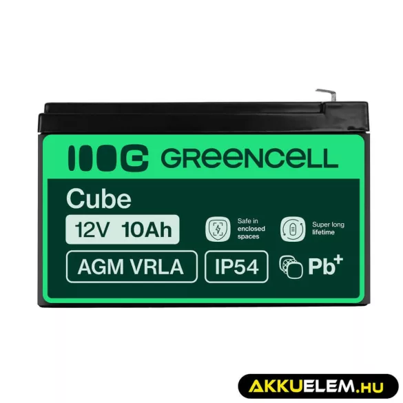 GreenCell AGM VRLA 12V 10Ah akkumulátor szünetmentes egységekhez - GreenCell