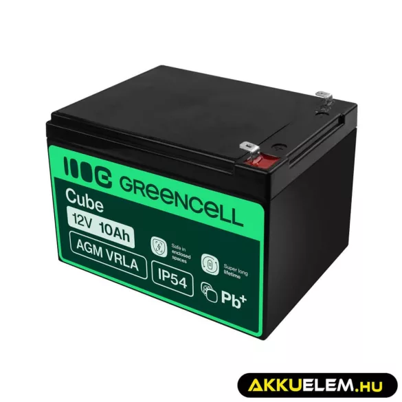 GreenCell AGM VRLA 12V 10Ah akkumulátor szünetmentes egységekhez - GreenCell
