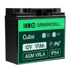   GreenCell AGM VRLA 12V 17Ah akkumulátor fűnyírókhoz robogókhoz hajókhoz - GreenCell