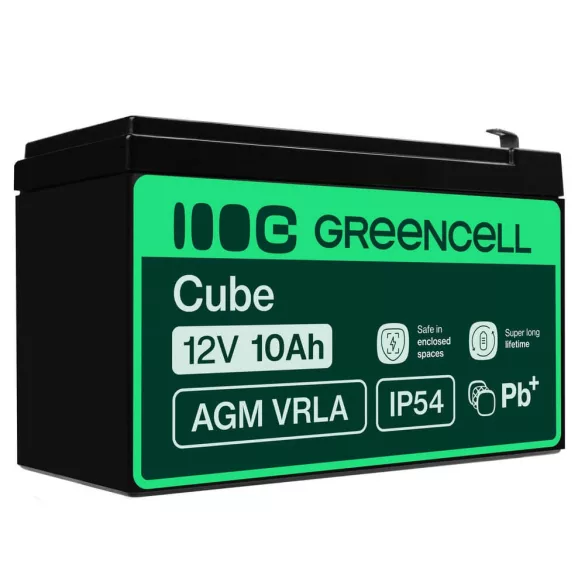GreenCell AGM VRLA 12V 10Ah akkumulátor szünetmentes egységekhez - GreenCell