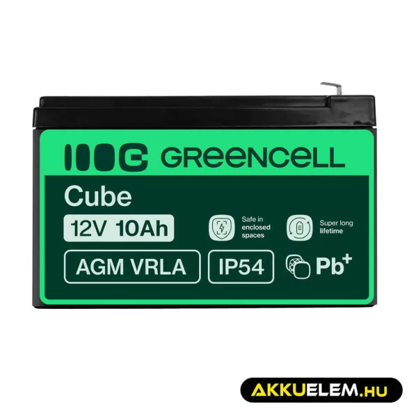GreenCell AGM VRLA 12V 10Ah akkumulátor szünetmentes egységekhez - GreenCell