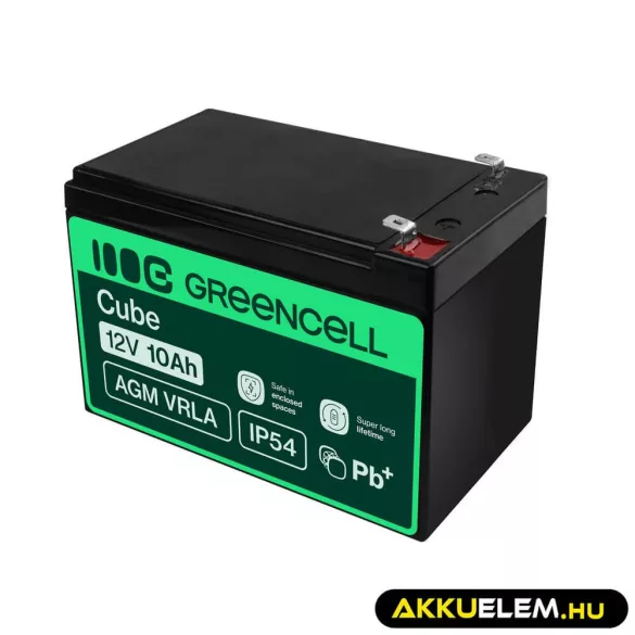 GreenCell AGM VRLA 12V 10Ah akkumulátor szünetmentes egységekhez - GreenCell