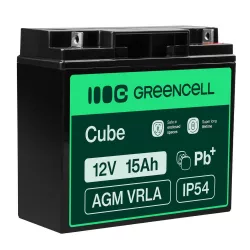 GreenCell AGM VRLA 12V 15Ah zselés akkumulátor - GreenCell