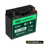 GreenCell AGM VRLA 12V 15Ah zselés akkumulátor - GreenCell
